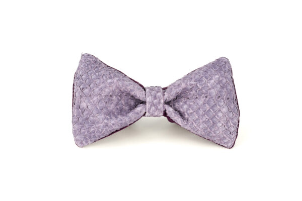 Lachsleder Fliege Pastell Violett