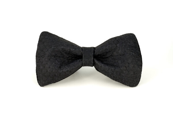 Lachsleder Fliege Schwarz Matt